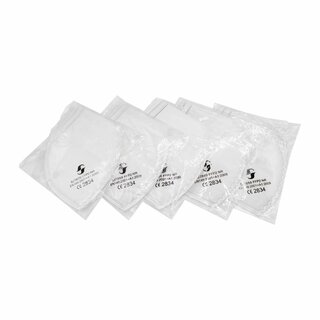 FFP2 folding mask without valve from EU-certified production, individually packed (DIN EN149:2001 + A1:2009) from 0.19 euros net