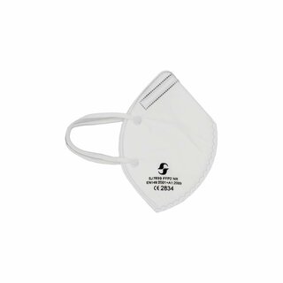 30 pieces FFP2 folding mask with ear loops without valve (CE 2834 - EU standard DIN EN149:2001 + A1:2009)