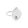 400x FFP2 folding mask without valve from EU-certified production, individually packed (expiry date exceeded)