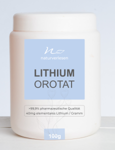 Lithiumorotat (Monohydrat), min 99.9%, Lebensmittelqualität (C5H3LiN2O4) 100g