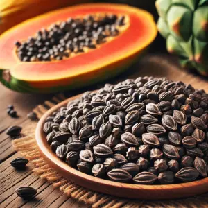 Natural whole Papaya Seeds from controlled cultivation 100g