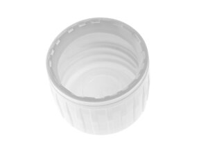 Schraubverschluss mit Ausgießer und Originalität für Gewinde PP28 (Medizinflaschen 250-1000ml)