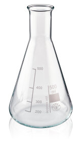 Erlenmeyerkolben Enghals, Borosilikat 500ml Enghals